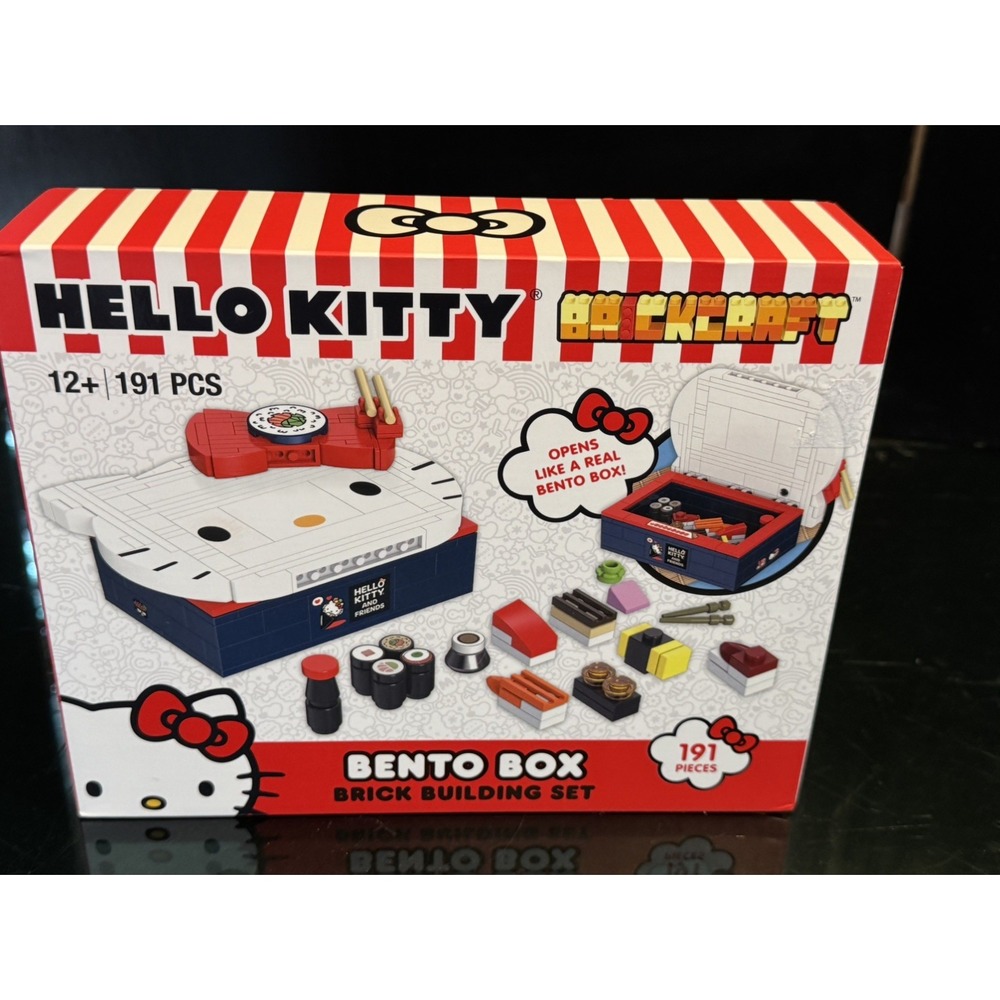 Brickcraft Hello Kitty Sushi Bento Box Building Set 191 Pieces New In Box